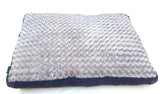 Medium Pet Bed Kennel Cushion 85 x 60cm Blue/Grey