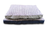 Medium Pet Bed Kennel Cushion 85 x 60cm Blue/Grey