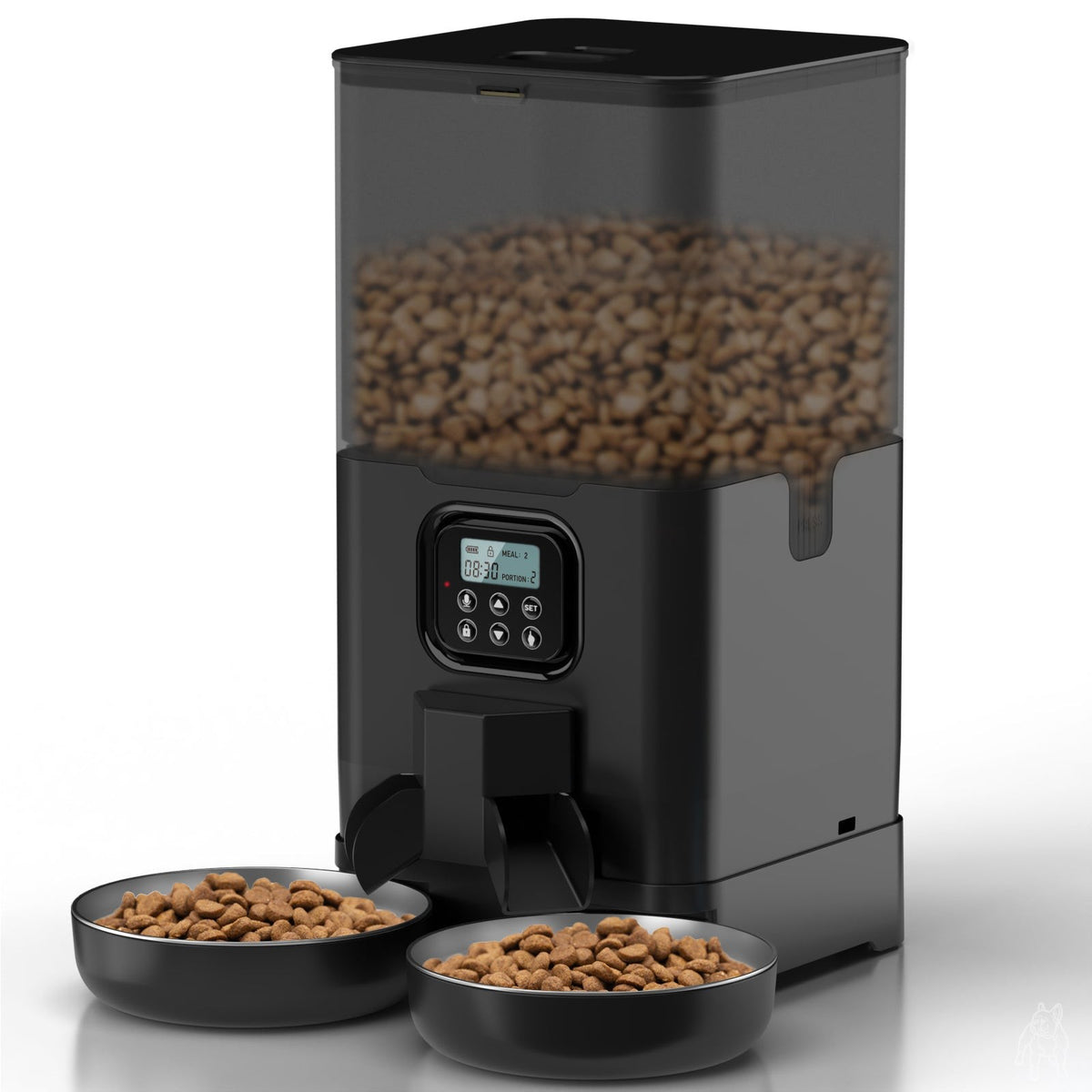 Automatic Digital Pet Feeder Double Food Bowl Dispenser 6L
