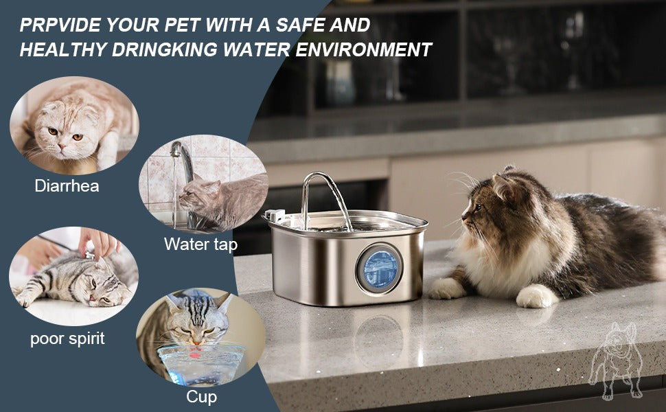 YES4PETS 3.2L Automatic Electric Pet Water Fountain