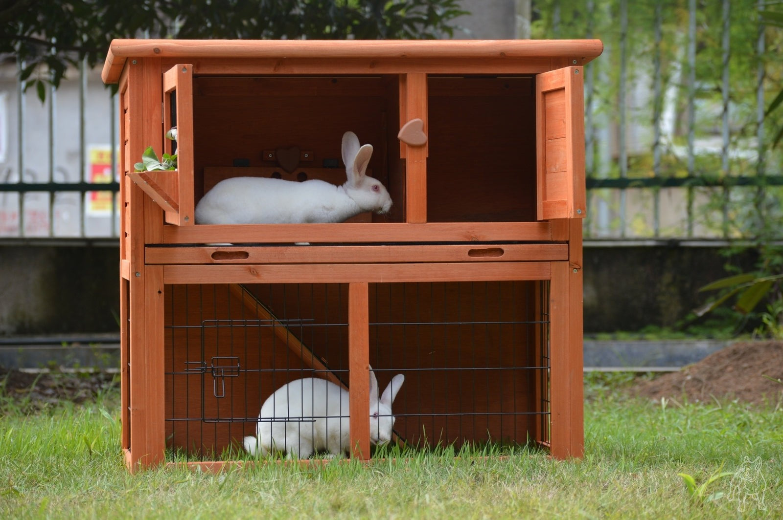YES4PETS Double Storey Rabbit Hutch