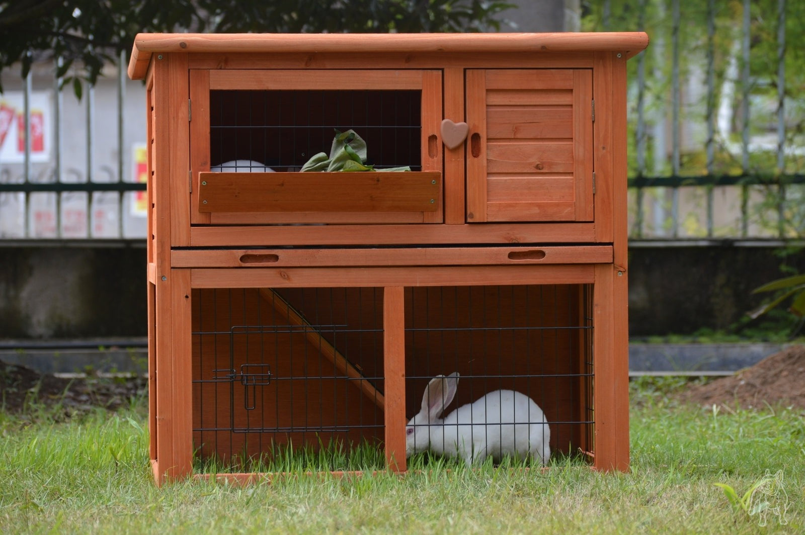 YES4PETS Double Storey Rabbit Hutch
