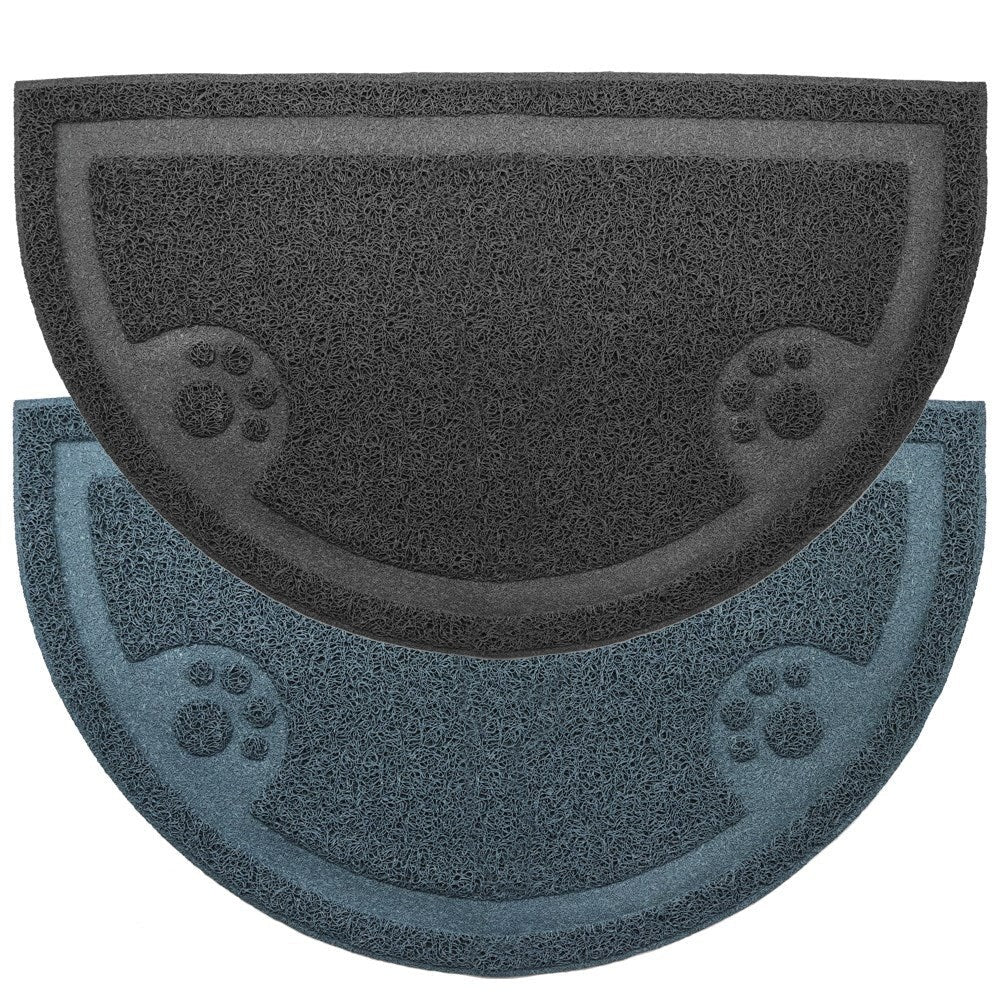 2 x Pet Food Bowl Placemat Waterproof Leakproof Rubber Feeder Floor Mat Non Slip