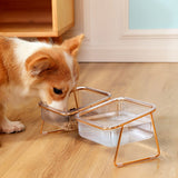 Pet Food Water Bowls - 2 Large Bowl Dishwasher Safe