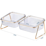 Pet Food Water Bowls - 2 Large Bowl Dishwasher Safe
