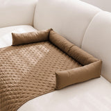 Waterproof Pet Mat for Sofa, Car & Bed- Brown