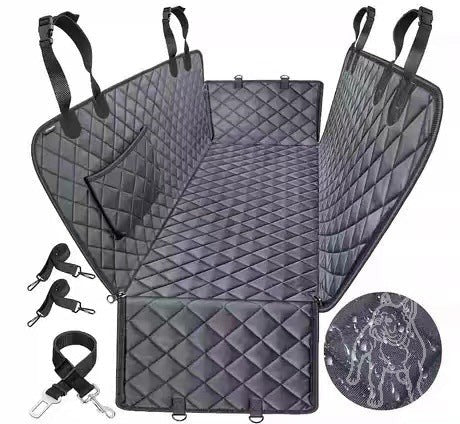 Pet Car Seat Cover with Mesh Window