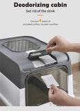 Large Enclosed Cat Litter Box with Drawer and Scoop