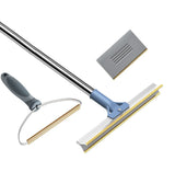 Pet Hair Removal Tool Set - Multi-Purpose Sweeper with Scraper