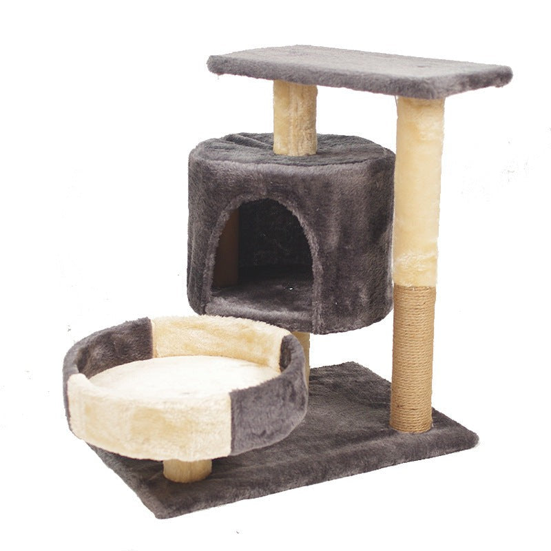Natural Solid Wood Cat Climbing Frame 50*33*53CM