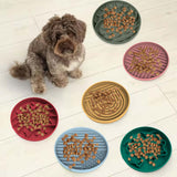 Red Silicone Slow Feeder Bowl for Dogs