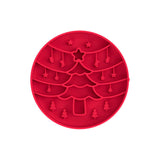 Red Silicone Slow Feeder Bowl for Dogs