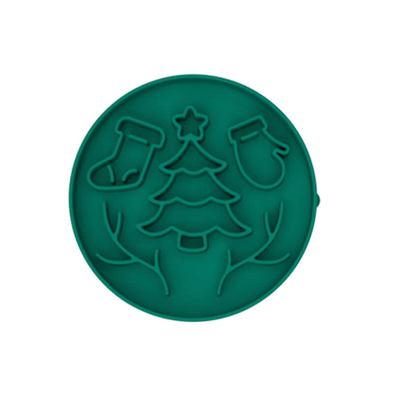 Green Silicone Slow Feeder Bowl for Dogs