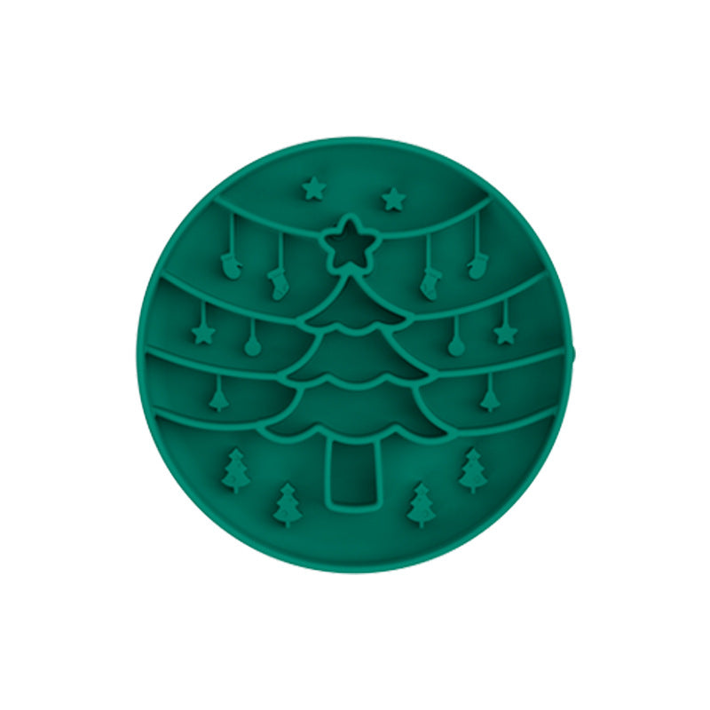 Green Silicone Slow Feeder Bowl for Dogs