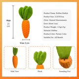 Durable Rubber Carrot Pet Toy