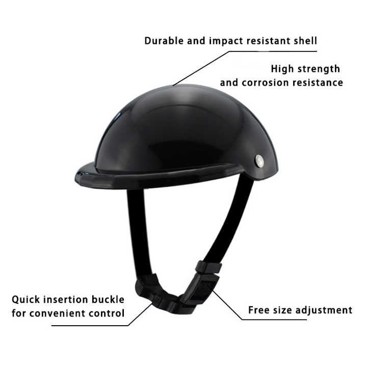 Black Pet Helmet & Goggles Set - Size Large