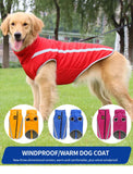 Size XL Pink Reflective Winter Dog Jacket