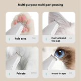 Blue Rechargeable Pet Grooming Clipper with Built-in Vacuum