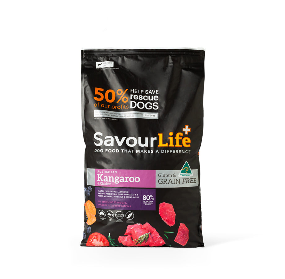 SavourLife Adult Grain Free Dry Dog Food - Kangaroo & Chicken